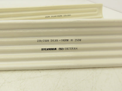 Sylvania Sylva-Therm Ceramic Infrared Panel Heater 250W 230V 9-5/8"L  Lot of 2