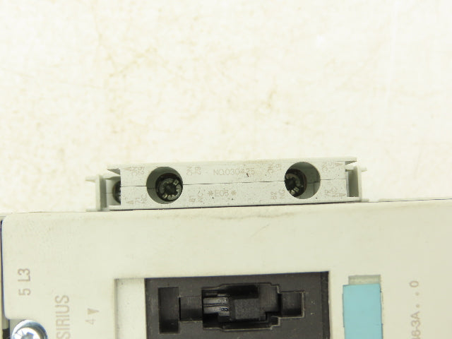 Siemens 3RT1046-3AK60 Sirius 3-Pole Power Contactor 95A 45kW 110V Coil w/2NC Aux