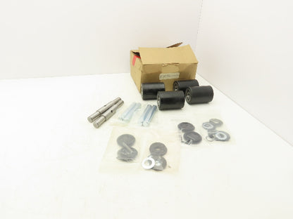 Dayton 4YX96 Load Wheel Kit Assembly With Bearings And Axles Lot of 4