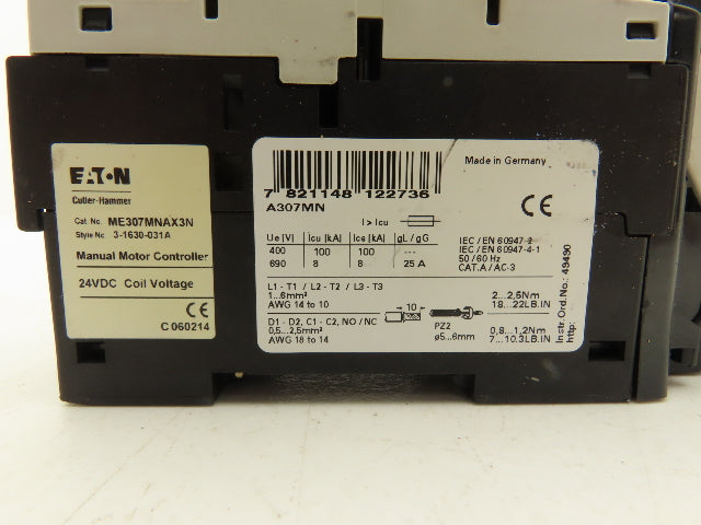 Eaton Cutler Hammer A307MN Circuit Breaker 3P Manual Motor Starter 2A Lot of 4