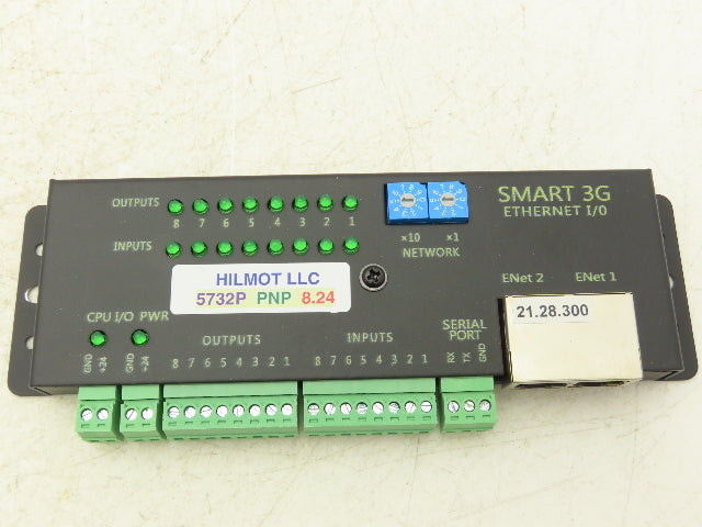 Hilmot 5732P PNP v8.24 Roller Conveyor I/O Module SMART 3G Ethernet PLC 24V MDR