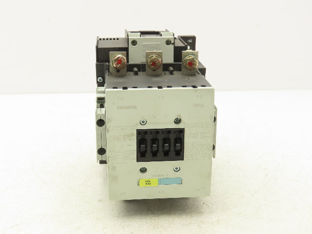 Siemens 3RT1054-6AF36 Motor Starter Contactor 100Hp 160A 1000V 3 Pole 120V Coil