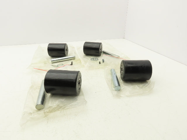 Dayton 46G276 Lift Wheel Kit Assembly w/Bearings & Axles 3-5/8" x 3" Lot of 4
