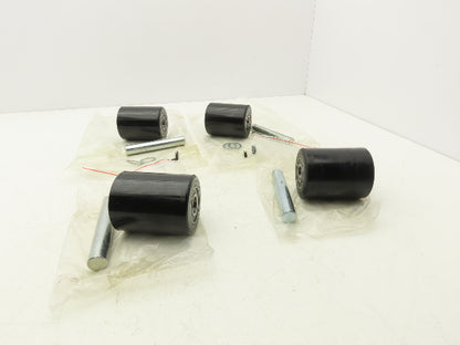Dayton 46G276 Lift Wheel Kit Assembly w/Bearings & Axles 3-5/8" x 3" Lot of 4