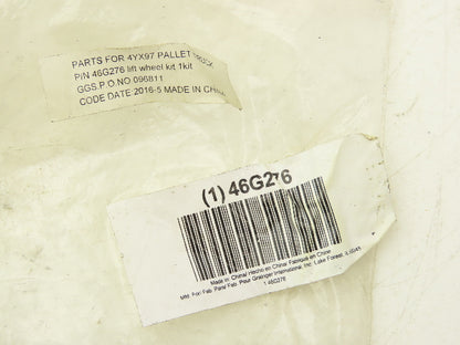 Dayton 46G276 Lift Wheel Kit Assembly w/Bearings & Axles 3-5/8" x 3" Lot of 4