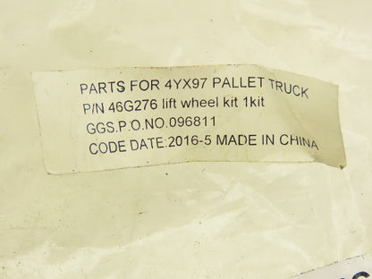 Dayton 46G276 Lift Wheel Kit Assembly w/Bearings & Axles 3-5/8" x 3" Lot of 4