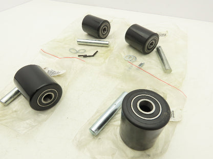 Dayton 46G276 Lift Wheel Kit Assembly w/Bearings & Axles 3-5/8" x 3" Lot of 4