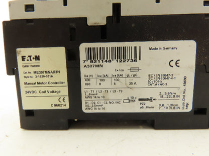 Eaton Cutler Hammer A307MN Circuit Breaker 3P Manual Motor Starter 2A Lot of 6