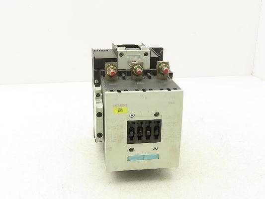 Siemens 3RT1055-6AF36 Motor Starter Contactor 150Hp 185A 1000V 3 Pole 120V Coil
