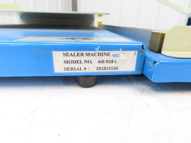 Uline H-2378 18"x 18" Deluxe L-Bar Sealer Heat Shrink Film 1000W 115V AIE-1818L