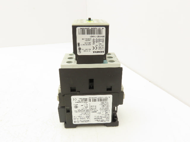 Siemens 3ZX1012-0RT02-1AA1 Motor Starter Contactor 20Hp 690V 120V Coil Lot Of 3