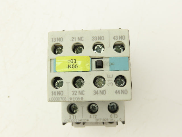 Siemens 3ZX1012-0RT02-1AA1 Motor Starter Contactor 20Hp 690V 120V Coil Lot Of 3