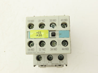 Siemens 3ZX1012-0RT02-1AA1 Motor Starter Contactor 20Hp 690V 120V Coil Lot Of 3