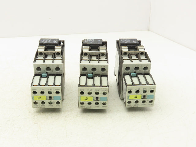 Siemens 3ZX1012-0RT02-1AA1 Motor Starter Contactor 20Hp 690V 120V Coil Lot Of 3