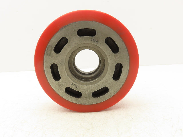 Raymond 7-1/8" x 2" Fork Lift Poly Wheel Actual Size 7" x 2-1/4" 2-1/8" LTB