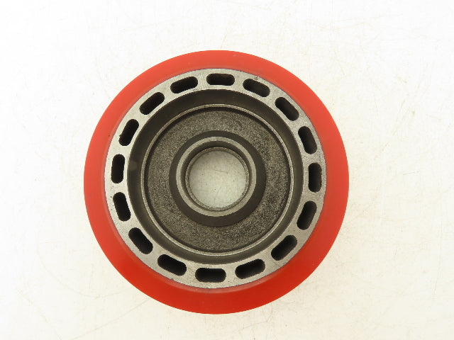 Raymond 7-1/8" x 2" Fork Lift Poly Wheel Actual Size 7" x 2-1/4" 2-1/8" LTB