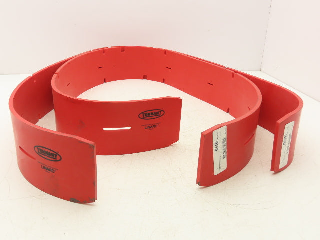 Tennant 1207086 Linard Front Squeegee Scrubber Blade Red 3.75"W x 56.6" Lot of 2