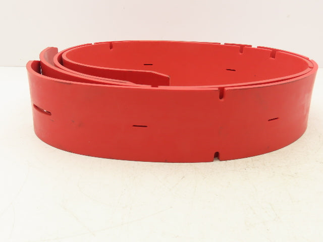 Tennant 1207086 Linard Front Squeegee Scrubber Blade Red 3.75"W x 56.6" Lot of 2