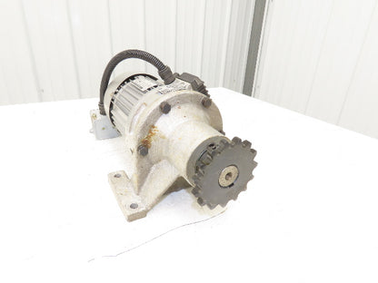 Shengzhou YS 8014-2 Inline Gearmotor 29:1 Ratio 550W 220/380V 3PH 50Hz WBX2
