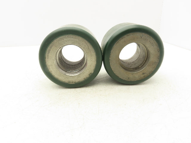 Raymond 632-052/204 Industrial Wheel Resilient Solid 5" x 3-5/8" T111B Lot of 2
