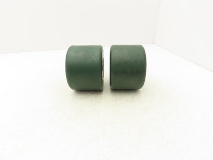 Raymond 632-052/204 Industrial Wheel Resilient Solid 5" x 3-5/8" T111B Lot of 2