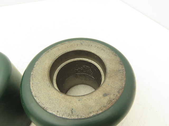 Raymond 632-052/204 Industrial Wheel Resilient Solid 5" x 3-5/8" T111B Lot of 2