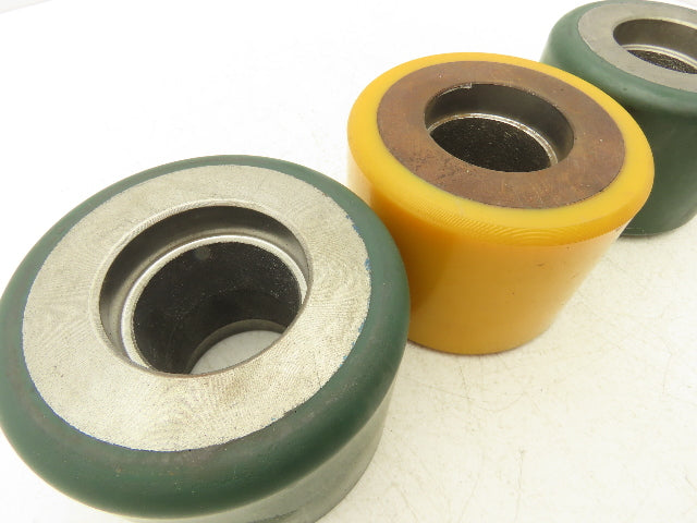 Raymond 632-052/204 Industrial Wheel Resilient Solid 5"x 3-5/8" T111B Lot of 3