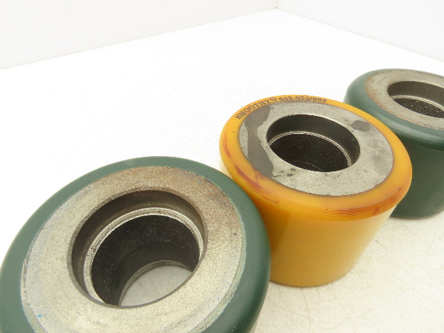 Raymond 632-052/204 Industrial Wheel Resilient Solid 5"x 3-5/8" T111B Lot of 3