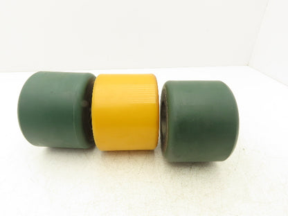 Raymond 632-052/204 Industrial Wheel Resilient Solid 5"x 3-5/8" T111B Lot of 3