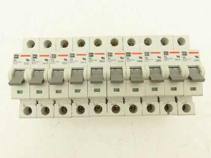 Cutler Hammer WMS1D04 Single Pole Circuit Breaker 4A 240V D-Curve Lot of 10