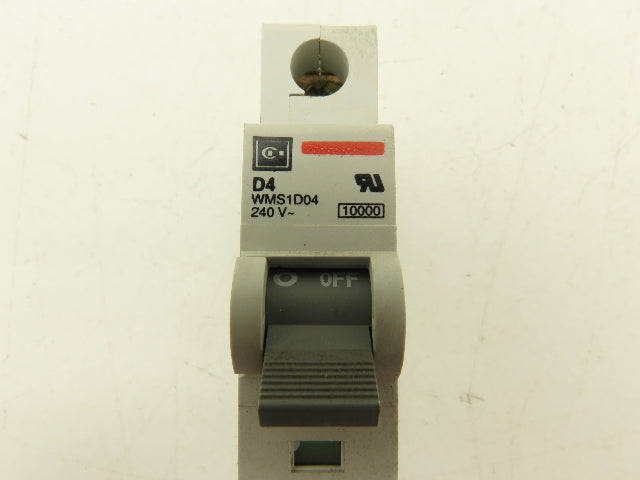 Cutler Hammer WMS1D04 Single Pole Circuit Breaker 4A 240V D-Curve Lot of 16