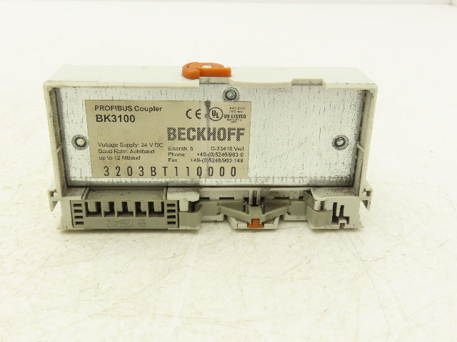 Beckhoff BK3100 Profibus Bus Coupler 24VDC