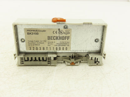 Beckhoff BK3100 Profibus Bus Coupler 24VDC