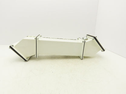 Hoffman F44L12 4"x 4"x 12" Lay In Hinged Cover Wireway with 45° Elbows F44LE45B