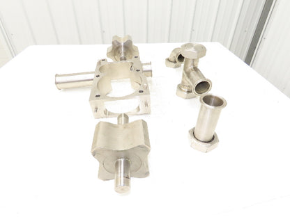 APV Crepaco S-410 2" Sanitary Rotary Lobe Pump Internal Housing & Rotors Parts