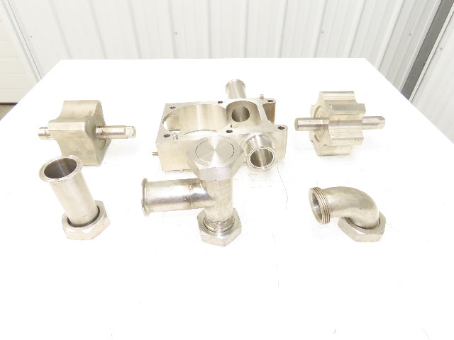 APV Crepaco S-410 2" Sanitary Rotary Lobe Pump Internal Housing & Rotors Parts