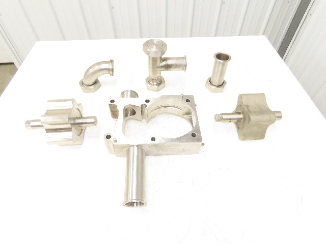 APV Crepaco S-410 2" Sanitary Rotary Lobe Pump Internal Housing & Rotors Parts