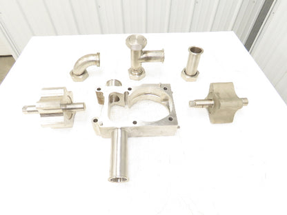 APV Crepaco S-410 2" Sanitary Rotary Lobe Pump Internal Housing & Rotors Parts