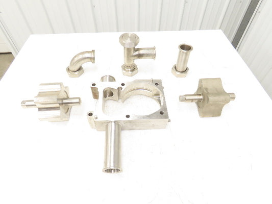 APV Crepaco S-410 2" Sanitary Rotary Lobe Pump Internal Housing & Rotors Parts