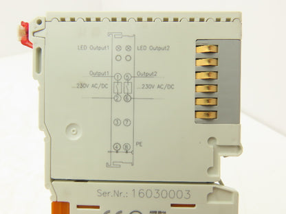 Beckhoff KL2622 2-Channel Relay Output Bus Terminal 230VAC/30VDC 5A Lot of 4