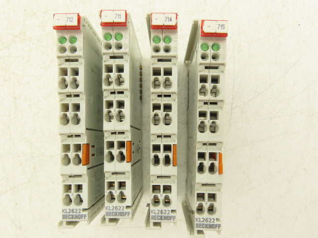 Beckhoff KL2622 2-Channel Relay Output Bus Terminal 230VAC/30VDC 5A Lot of 4