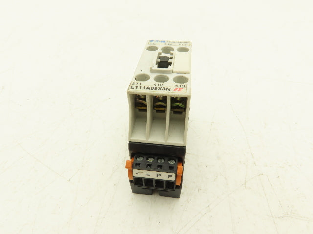 Eaton E111A09X3N Motor Starter Contactor 600V 9A 3 Pole 30 HP 24VDC Coil