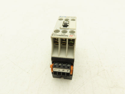 Eaton E111A09X3N Motor Starter Contactor 600V 9A 3 Pole 30 HP 24VDC Coil