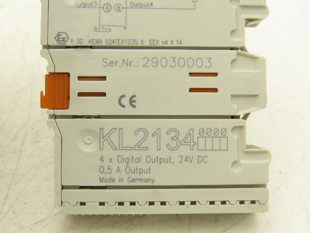 Beckhoff KL2134 2-Channel Relay Output Bus Terminal 24VDC 0.5A Lot Of 6