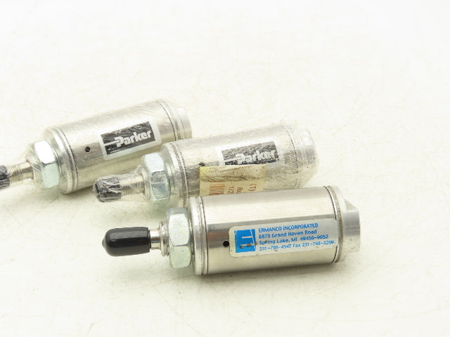Parker 1.50NSR01.00 Pneumatic Cylinder 1.5" Bore 1" Stroke Brands Vary Lot of 3