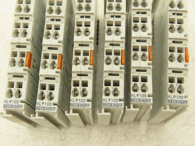 Beckhoff KL9100 2-Channel Relay Output Bus Terminal 24VDC 10A Lot Of 6