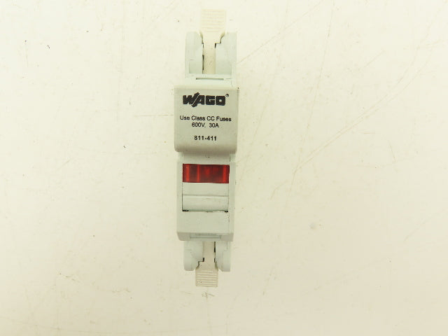 WAGO 811-411 Single Pole Fuse Holder for CC Fuses 30A 600VAC Lot of 10