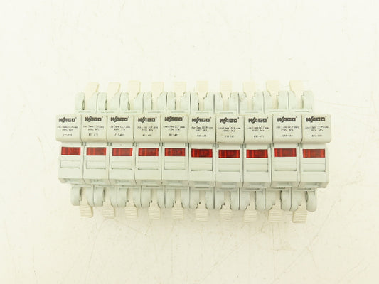 WAGO 811-411 Single Pole Fuse Holder for CC Fuses 30A 600VAC Lot of 10