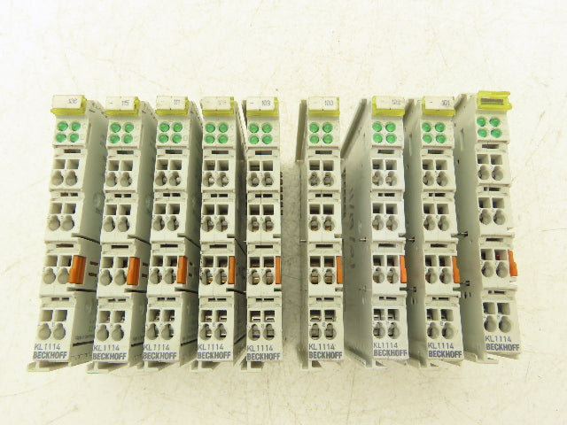 Beckhoff KL1114 2-Channel Relay Output Bus Terminal 24VDC Lot Of 9