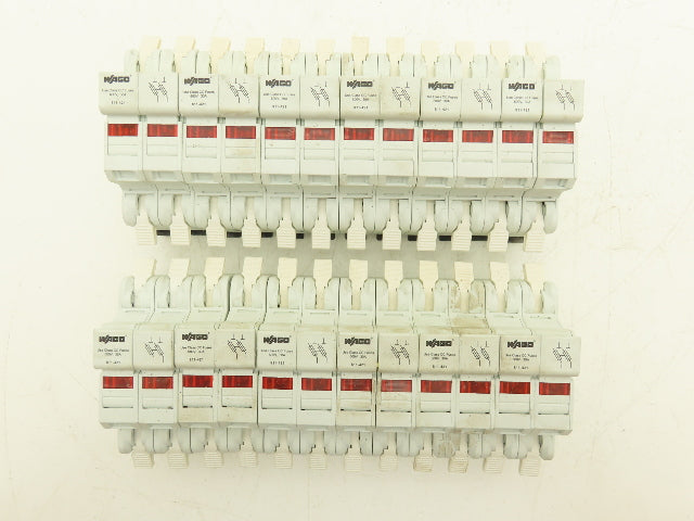 WAGO 811-421 Two Pole Fuse Holder for CC Fuses 30A 600VAC Lot of 12